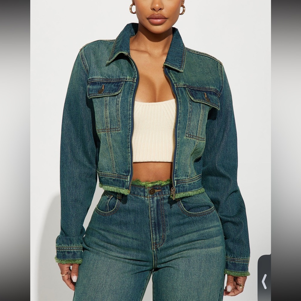 Denim set like new , used just one time